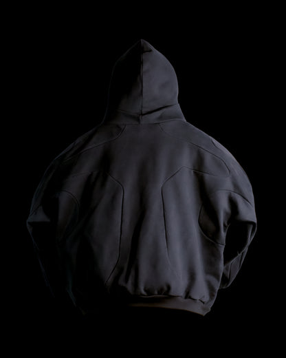 Blank Cyber Atom Hoodie - Dark Grey XL