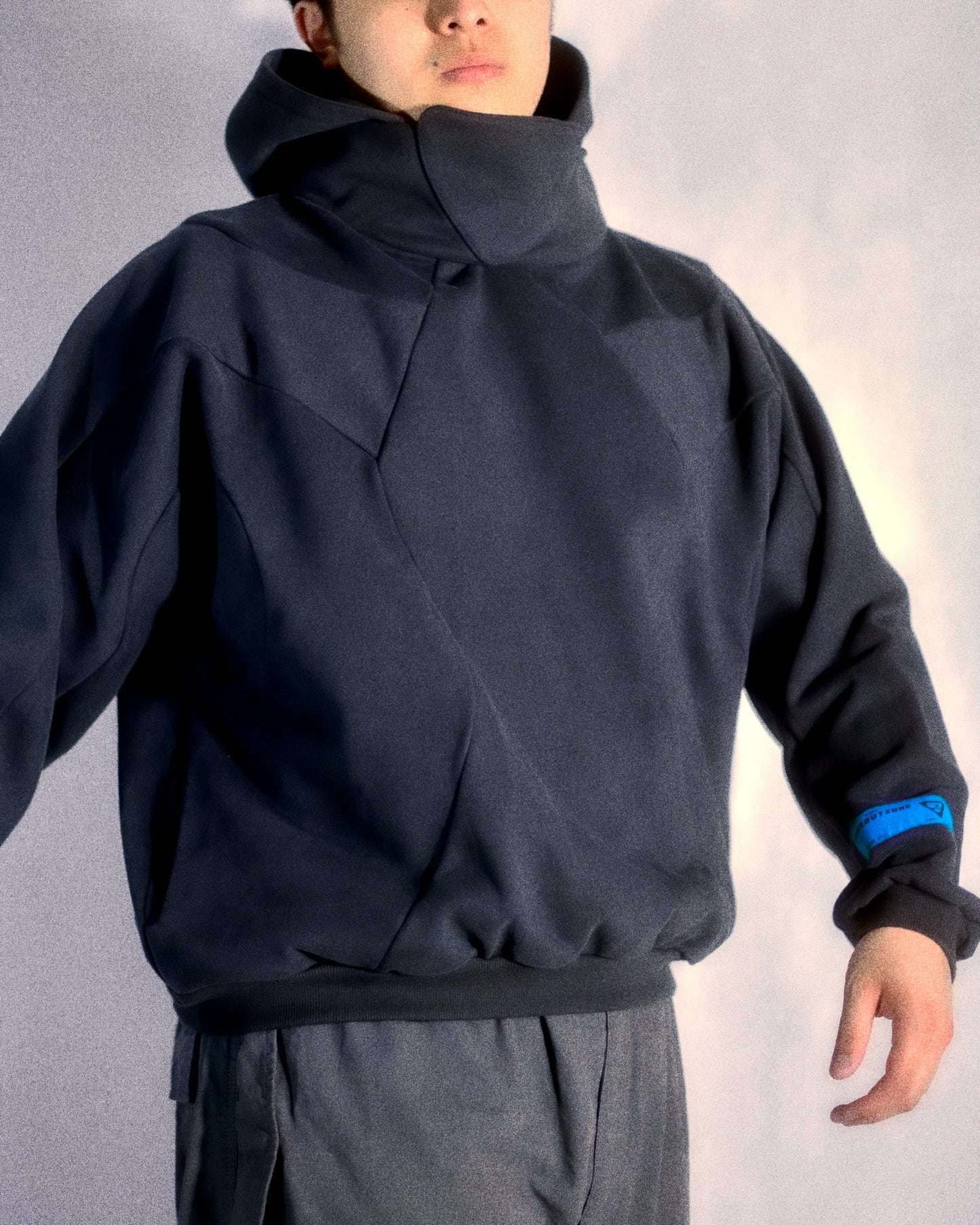 Blank Cyber Atom Hoodie - Dark Grey XL