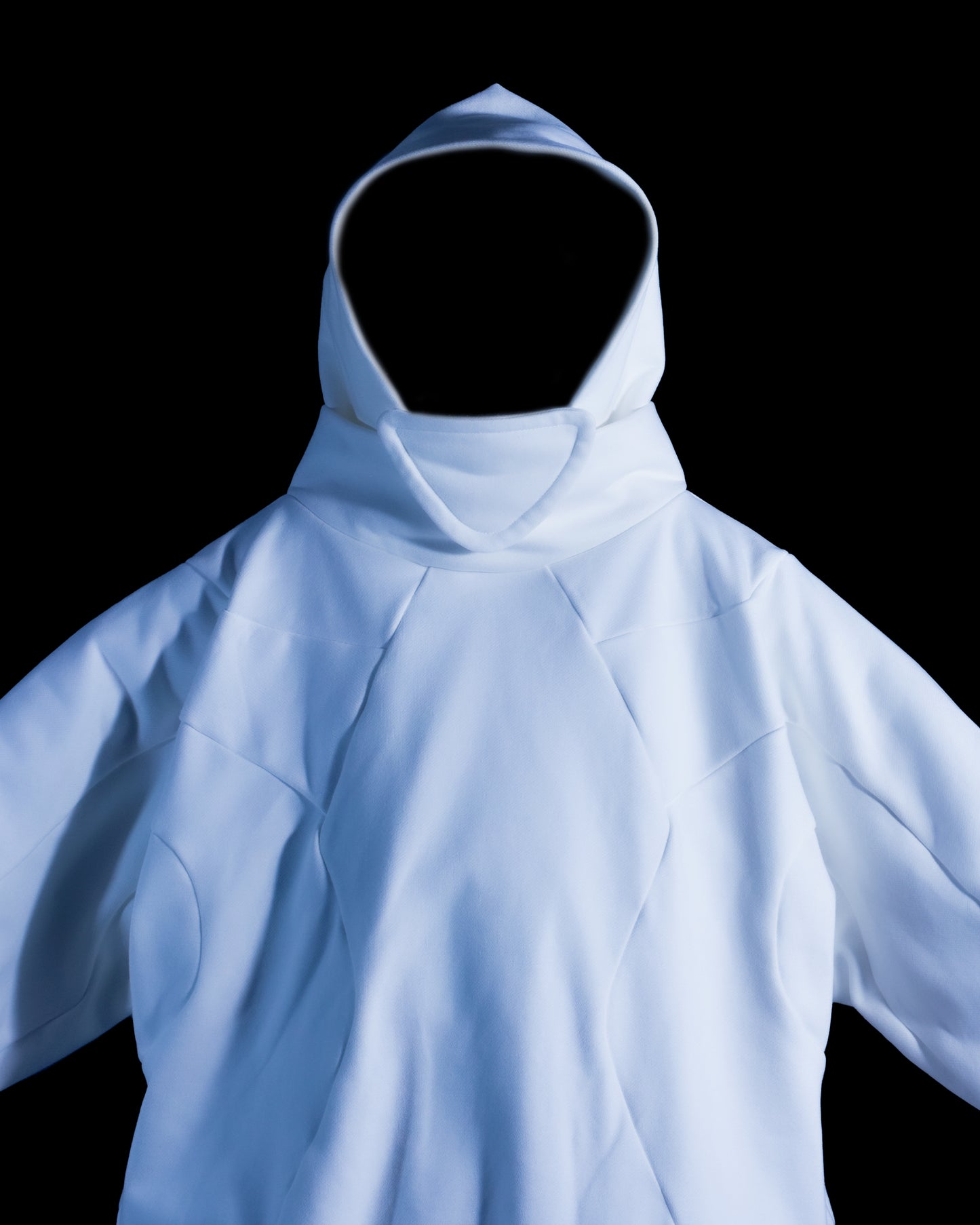 Blank Cyber Atom Hoodie - White XL