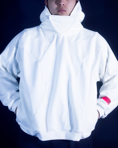 Blank Cyber Atom Hoodie - White XL