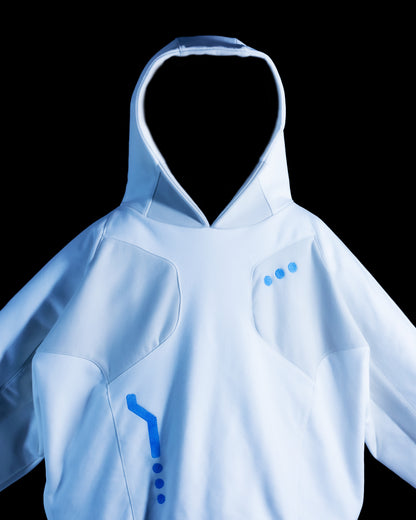 Visor Hoodie - White Large