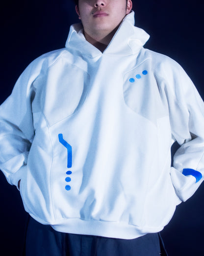 Visor Hoodie - White Large