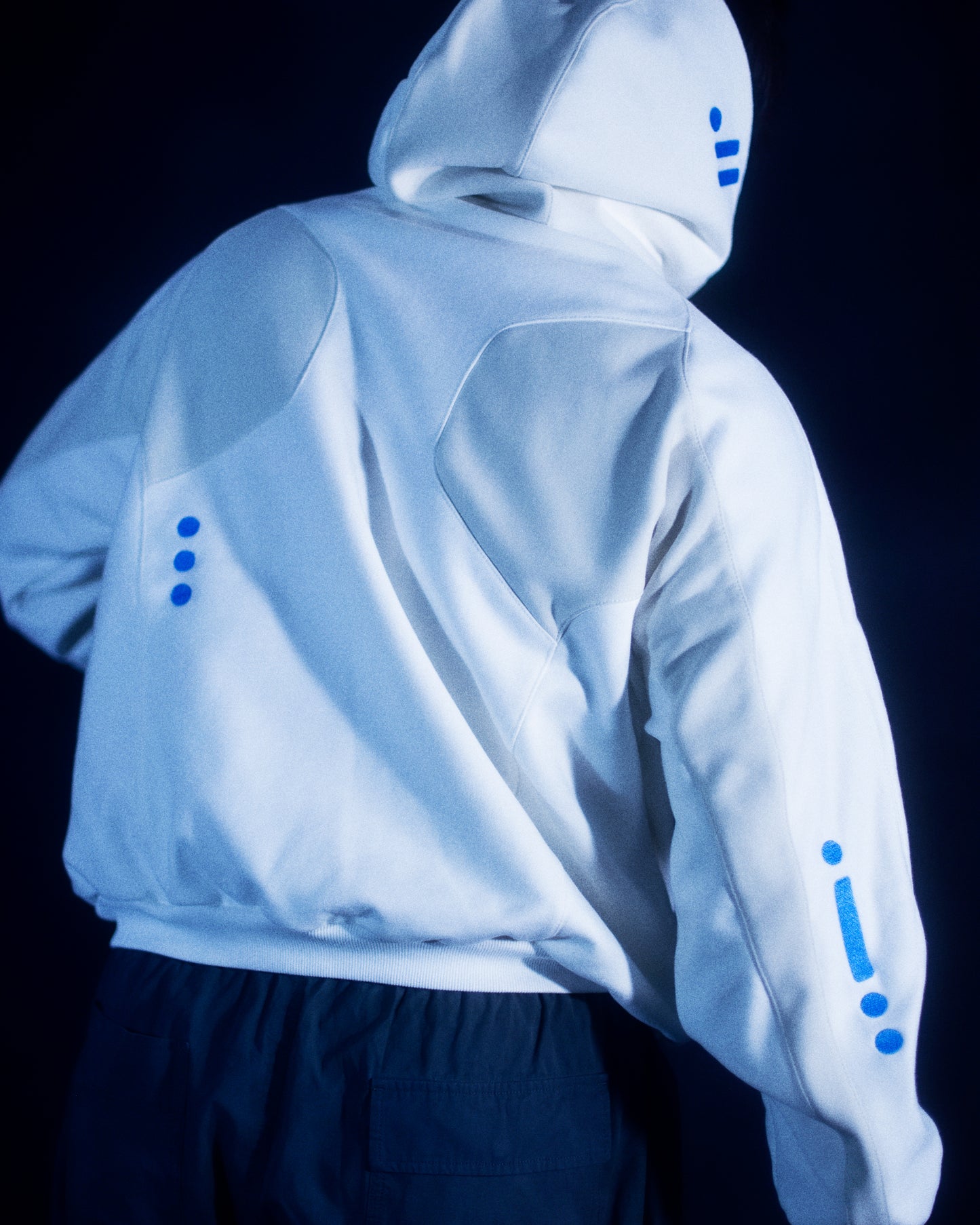 Visor Hoodie - White Large