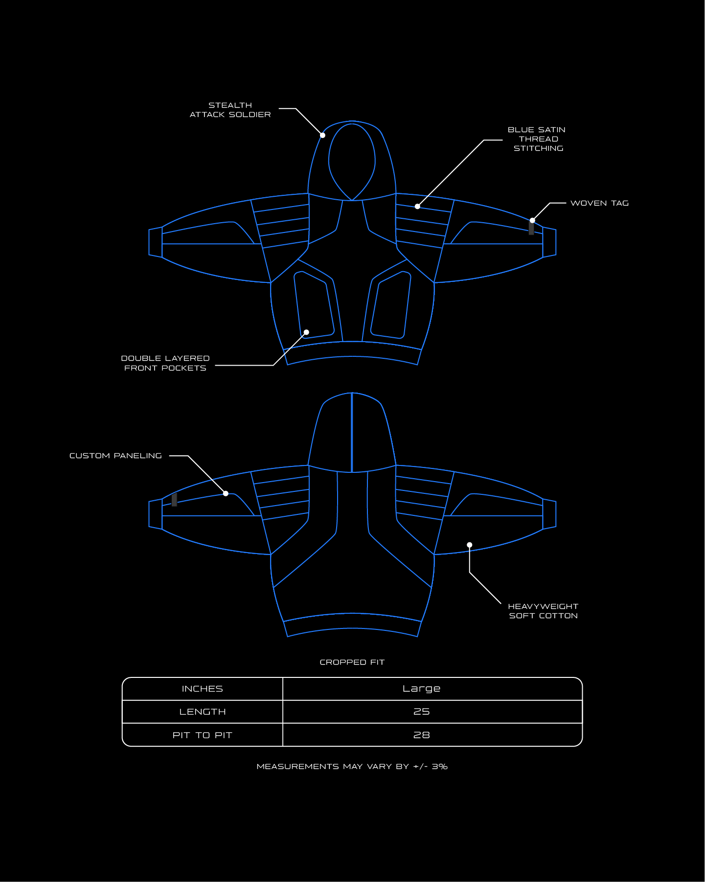 Stealth Attack Soldier - Black Large