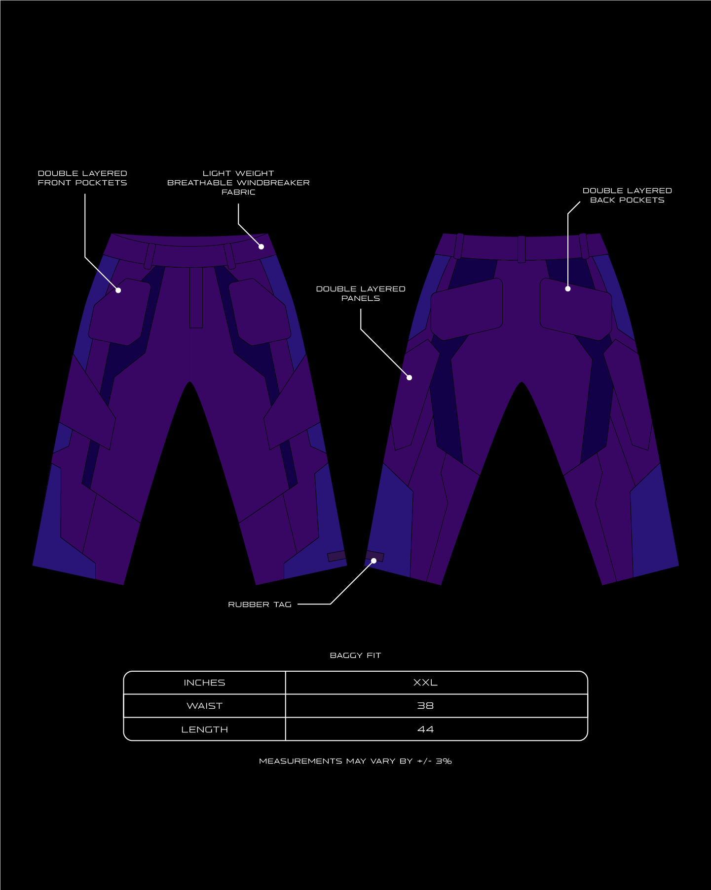 Amethyst - 38 Waist