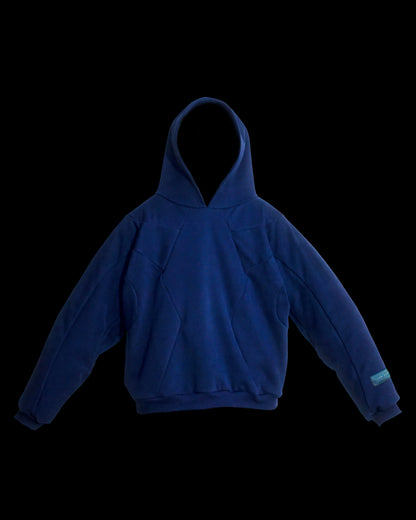 Blank Cyber Atom Hoodie - Navy Medium