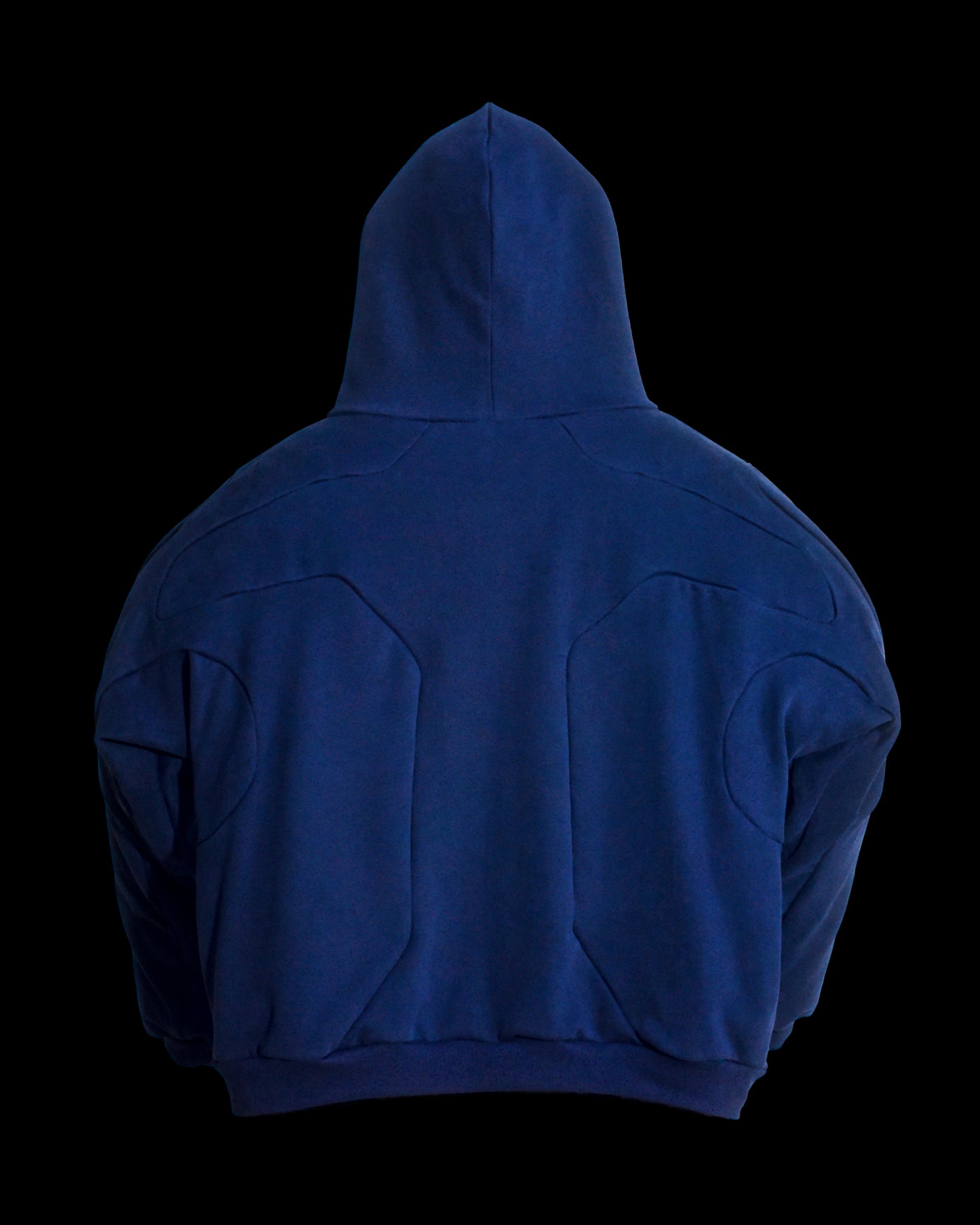 Blank Cyber Atom Hoodie - Navy Medium